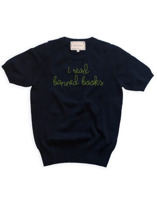 "i read banned books" Short Sleeve made by Lingua Franca NYC
