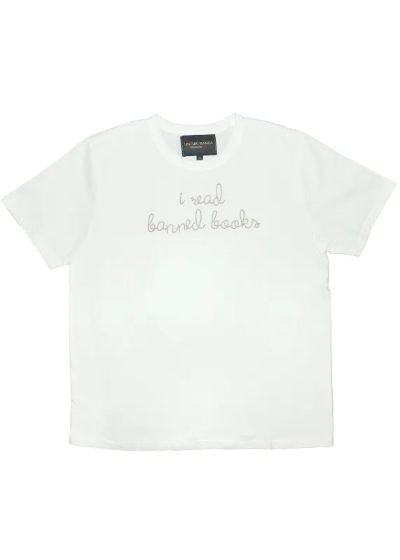 "i read banned books" Women's T Shirt sold by Lingua Franca NYC