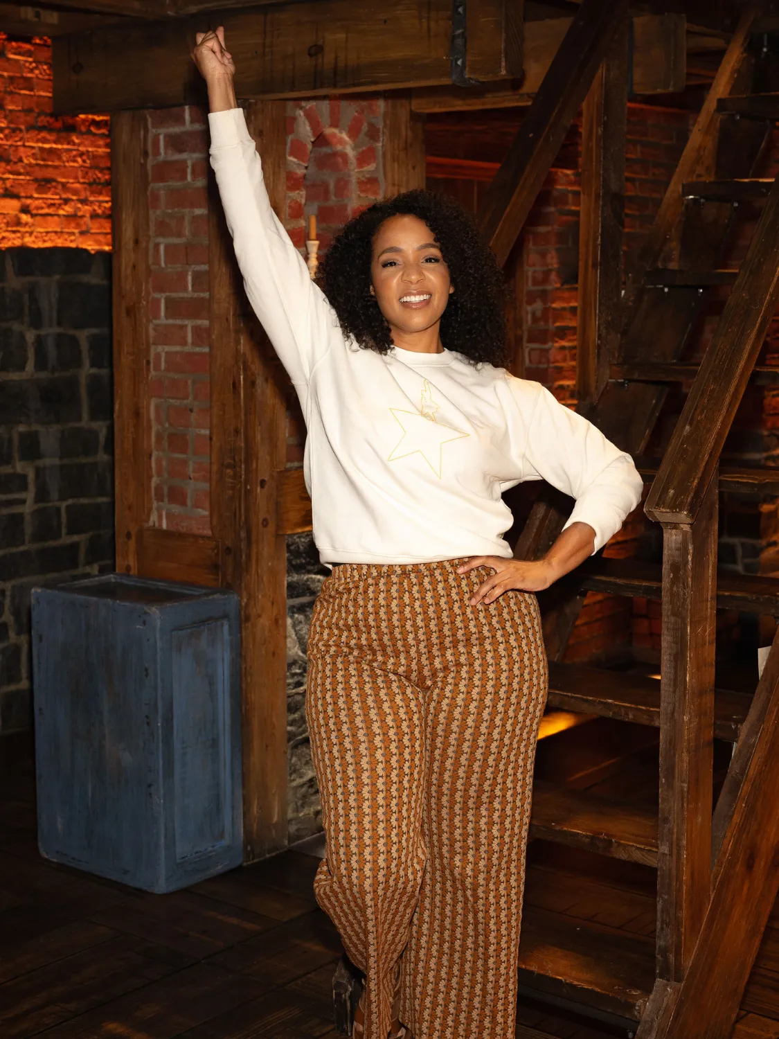 "Hamilton Star" Women's Sweatshirt sold by Lingua Franca NYC