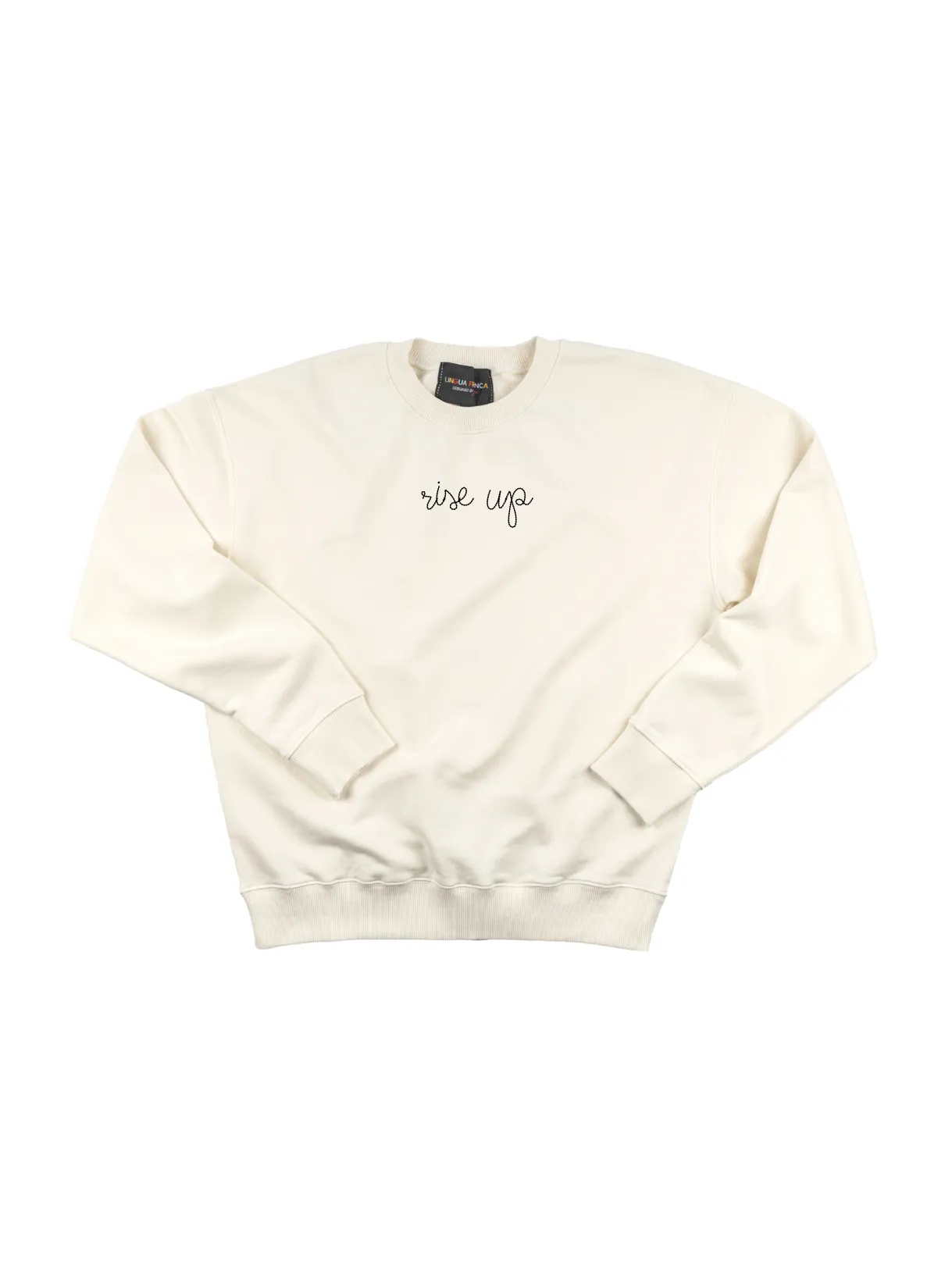 "rise up"Men's Sweatshirt sold by Lingua Franca NYC product image thumbnail 2