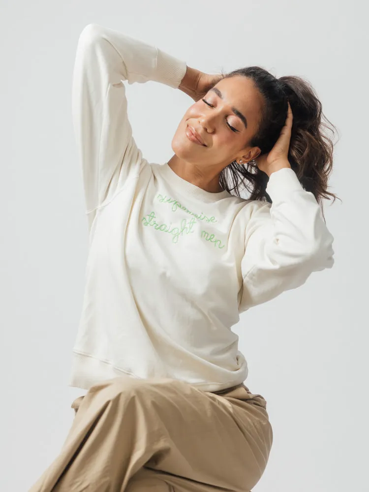 "supervise straight men" Women's Sweatshirt sold by Lingua Franca NYC