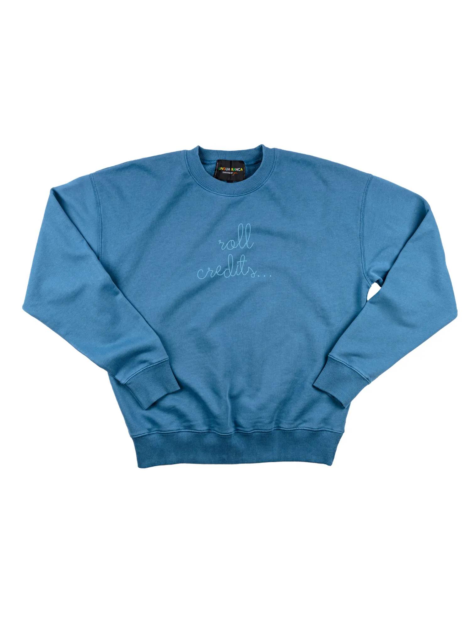 "roll credits..." Women's Sweatshirt sold by Lingua Franca NYC product image thumbnail 2