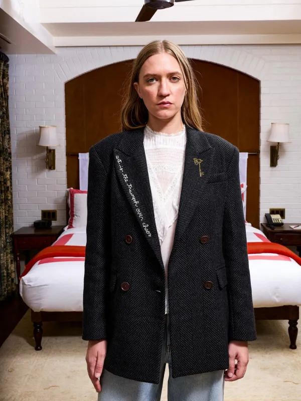 Bambi Blazer made by Lingua Franca NYC