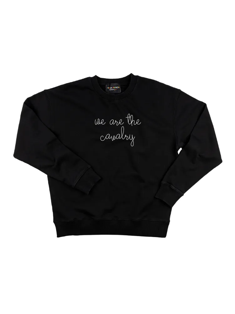 "we are the cavalry" Women's Sweatshirt sold by Lingua Franca NYC