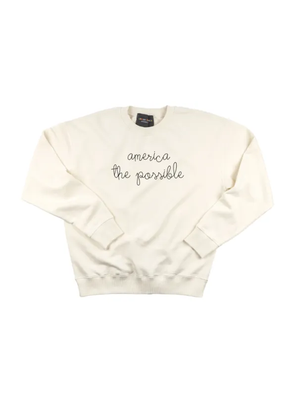 "america the possible" Women's Sweatshirt sold by Lingua Franca NYC