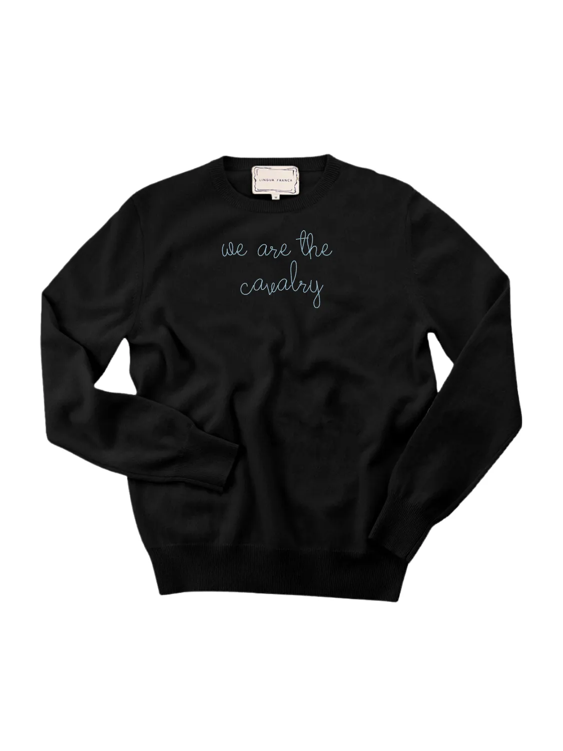 "we are the cavalry" Men's Crewneck sold by Lingua Franca NYC product image thumbnail 2