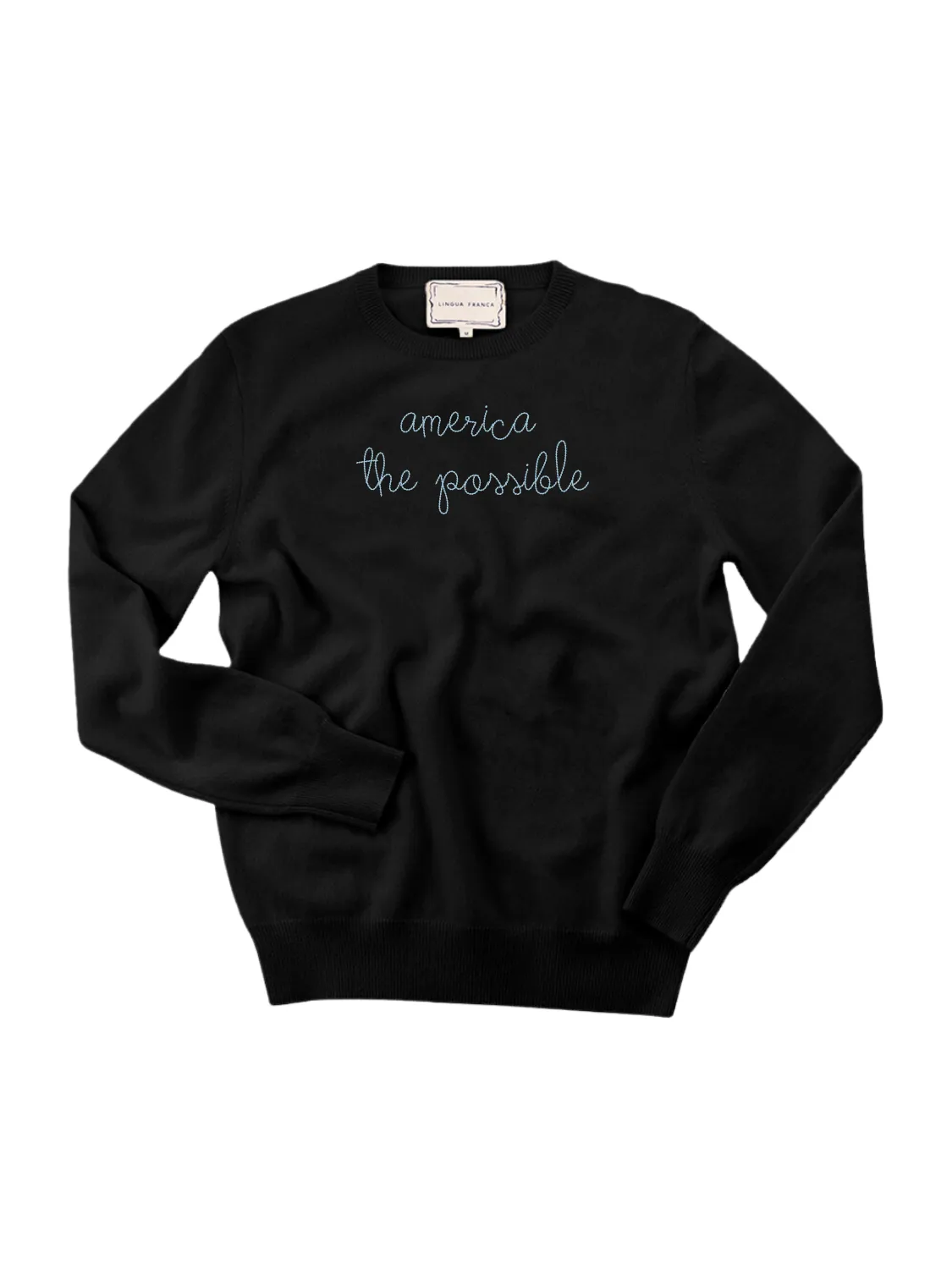 "america the possible" Men's Crewneck sold by Lingua Franca NYC