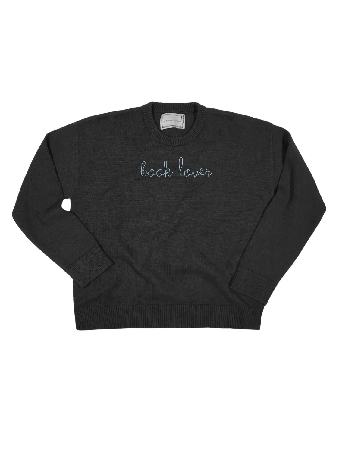 "book lover" Maxine Sweater sold by Lingua Franca NYC product image thumbnail 2