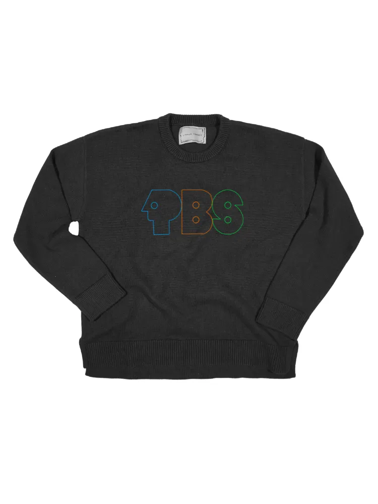 "pbs retro logo" Maxine Sweater sold by Lingua Franca NYC