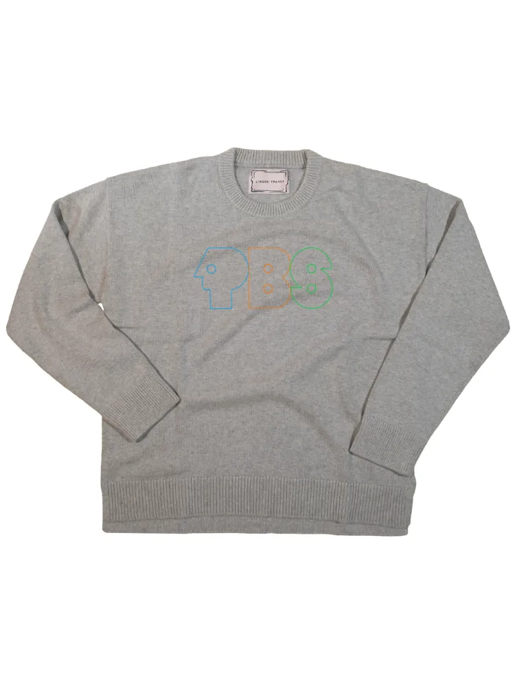 "pbs retro logo" Maxine Sweater sold by Lingua Franca NYC product image thumbnail 5