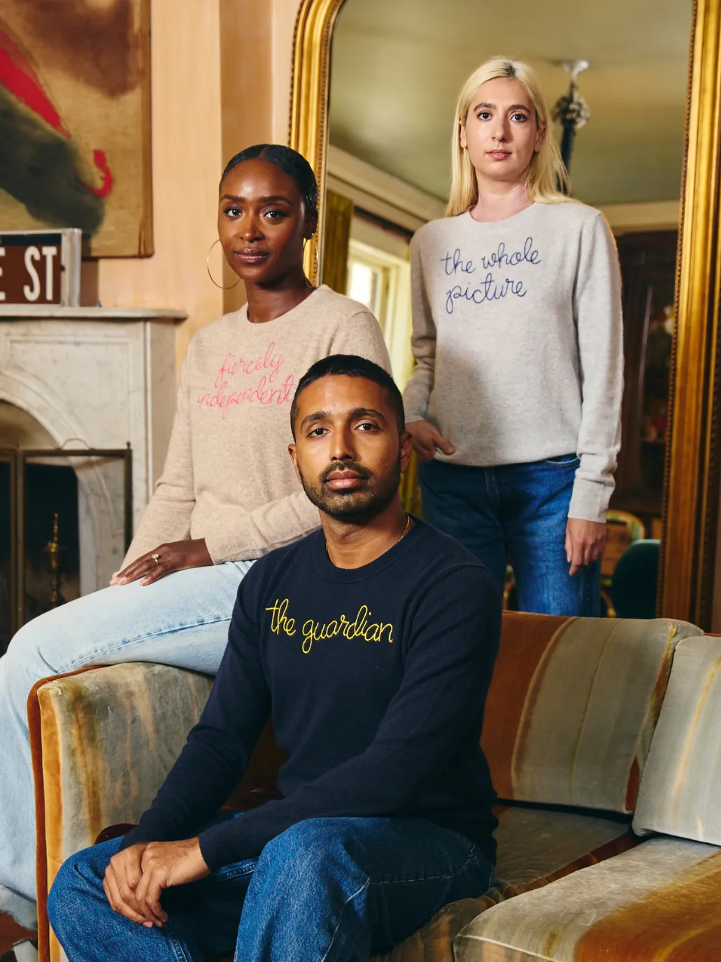 "facts are sacred" Women's Crewneck sold by Lingua Franca NYC