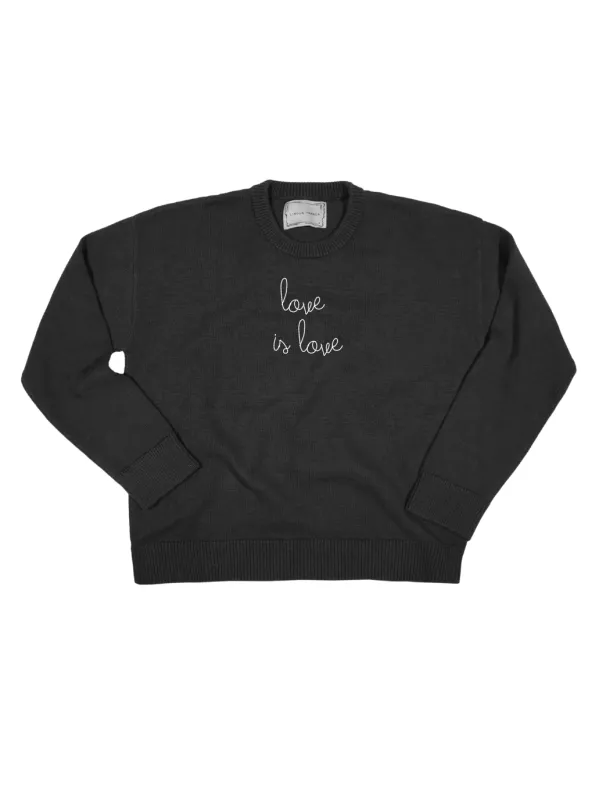 "love is love" Maxine Sweater sold by Lingua Franca NYC