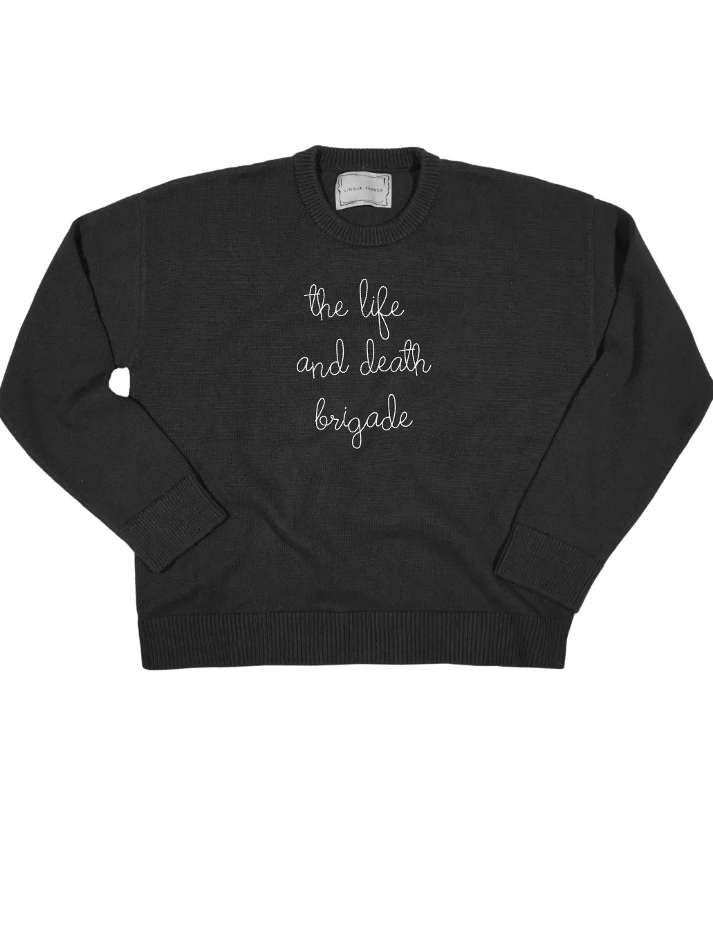 "the life and death brigade" Maxine Sweater sold by Lingua Franca NYC product image thumbnail 4