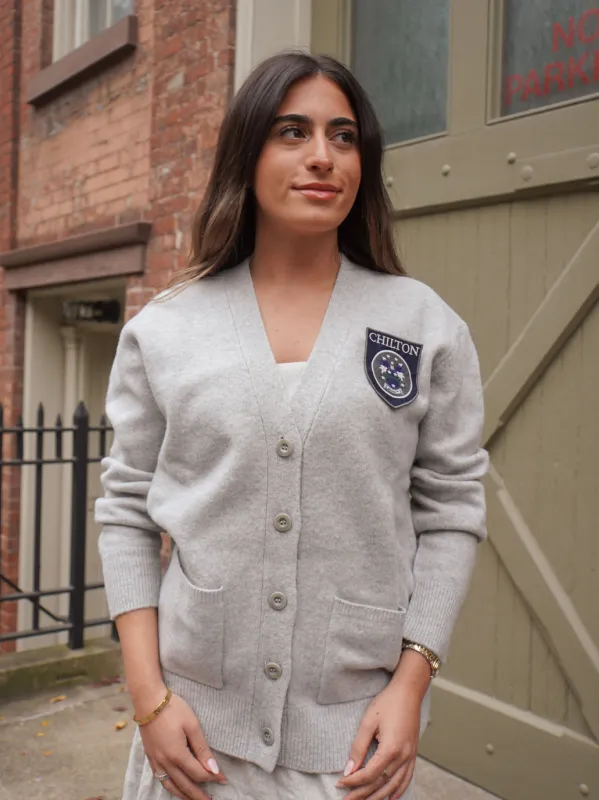 "chilton patch" Oversized Wool Cardigan made by Lingua Franca NYC