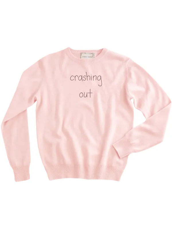 "crashing out" Women's Crewneck sold by Lingua Franca NYC