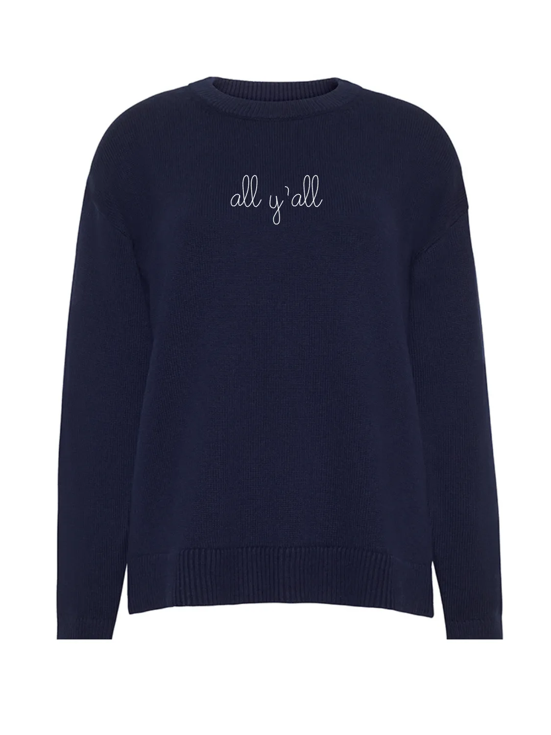 "all y'all" Maxine Sweater sold by Lingua Franca NYC product image thumbnail 3