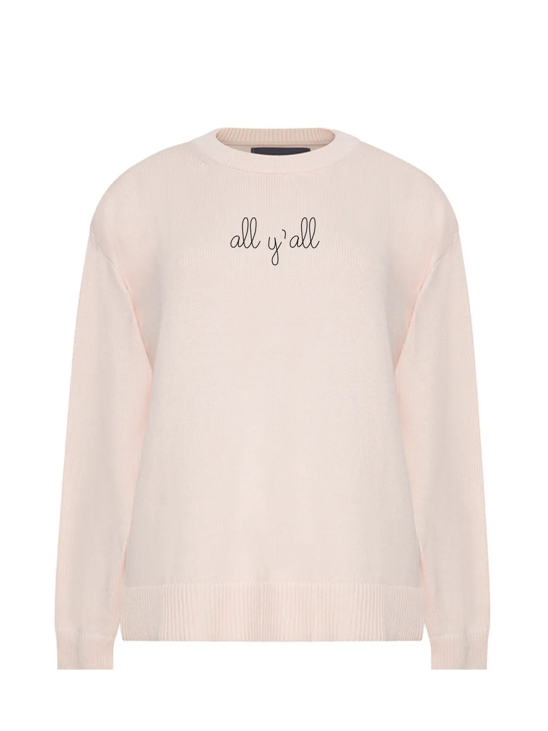 "all y'all" Maxine Sweater sold by Lingua Franca NYC