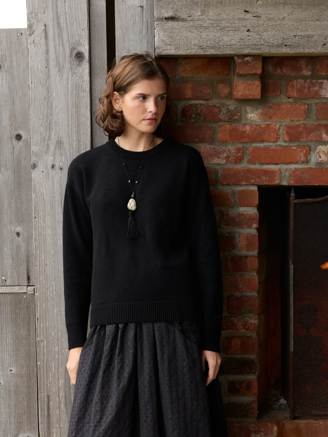 "might could" Maxine Sweater sold by Lingua Franca NYC product image thumbnail 2