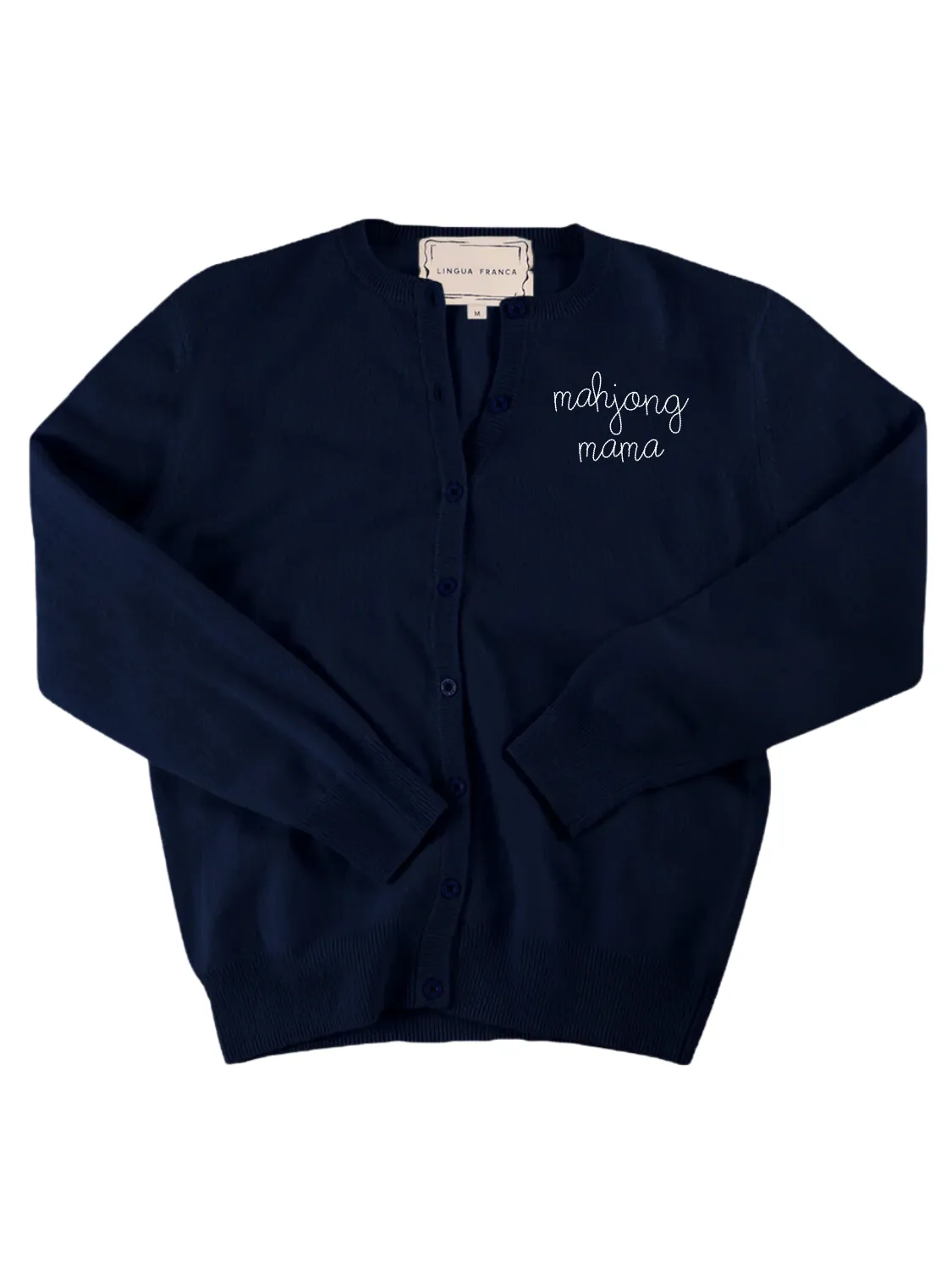 "mahjong mama" Cardigan sold by Lingua Franca NYC product image thumbnail 2