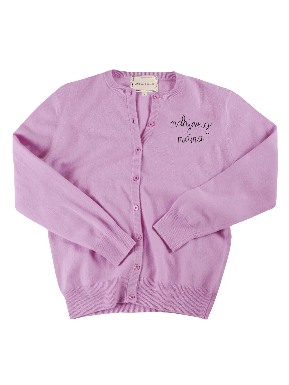 "mahjong mama" Cardigan sold by Lingua Franca NYC product image thumbnail 3
