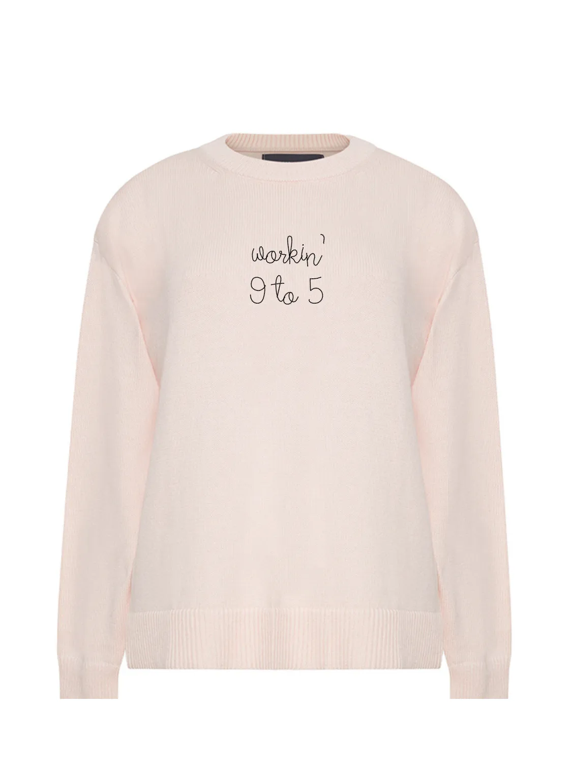 "workin' 9 to 5" Maxine Sweater sold by Lingua Franca NYC product image thumbnail 3