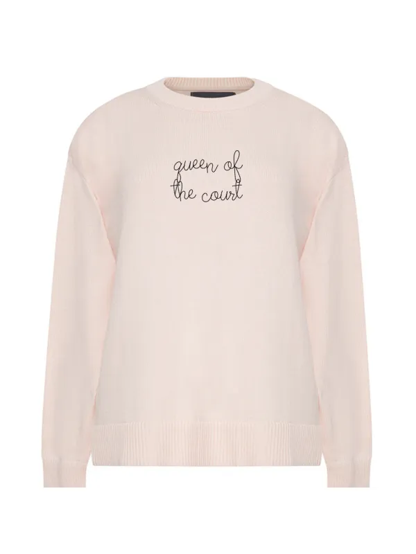 "queen of the court"  Maxine Sweater sold by Lingua Franca NYC