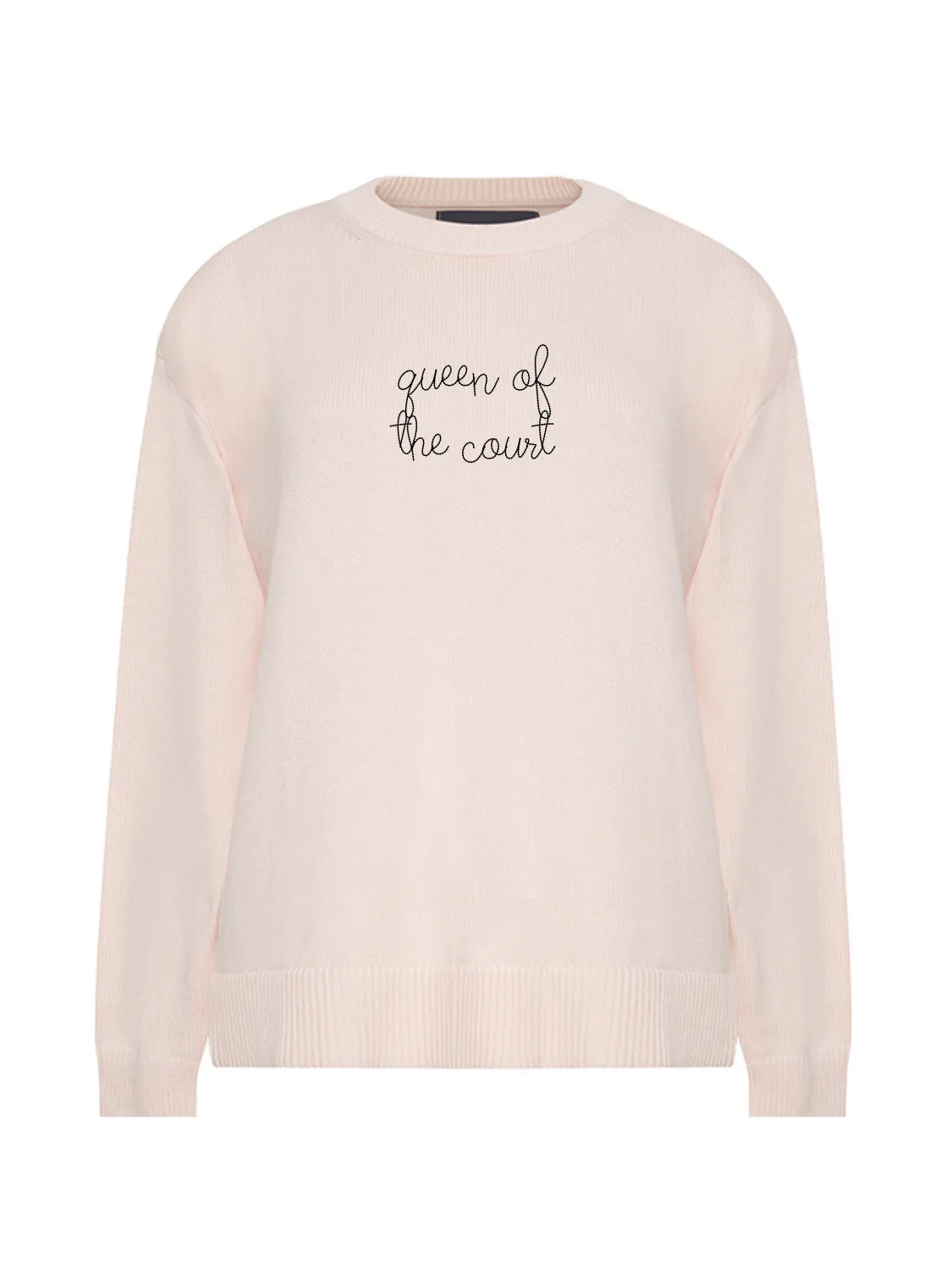 "queen of the court" Maxine Sweater sold by Lingua Franca NYC