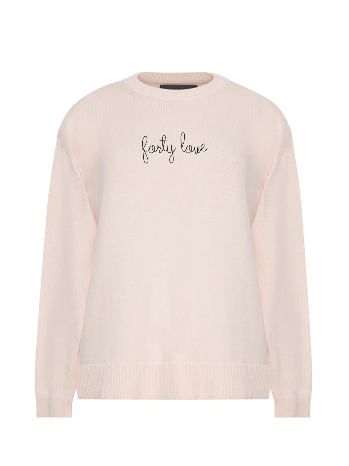 "forty love" Maxine Sweater sold by Lingua Franca NYC product image thumbnail 3