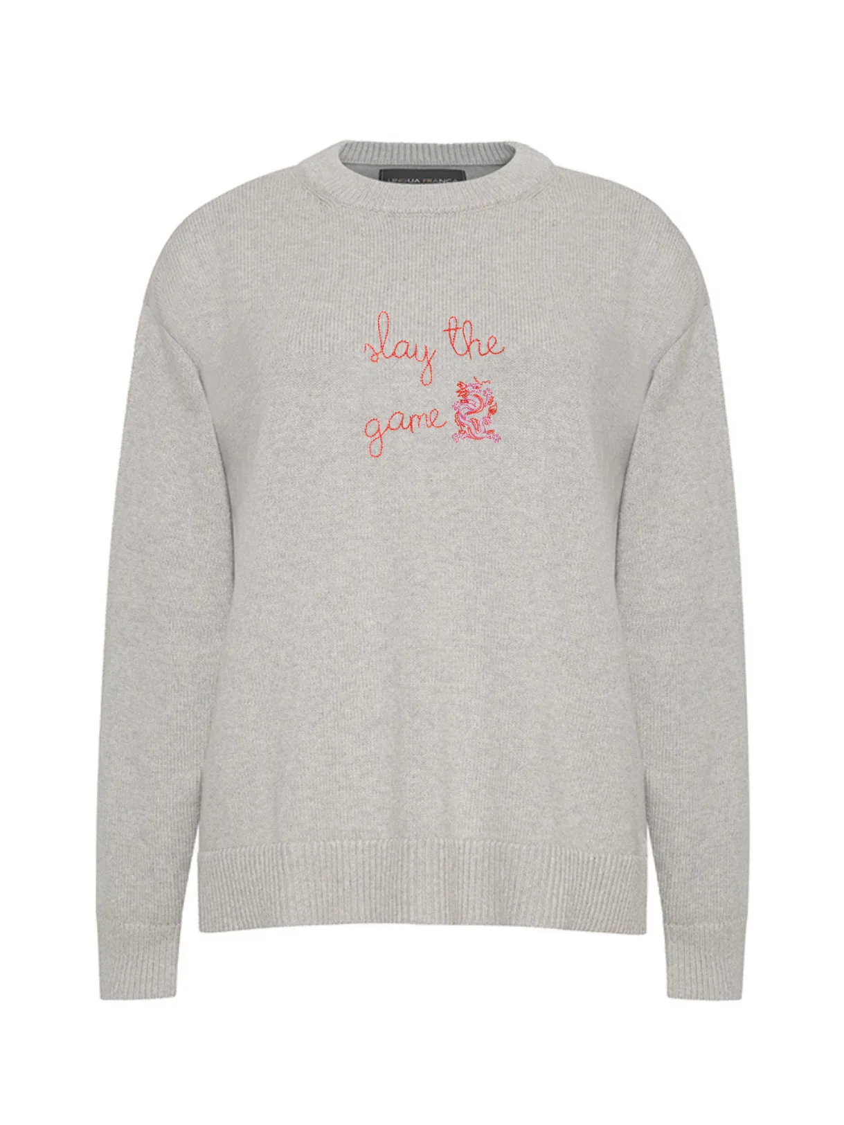 "slay the game" Maxine Sweater sold by Lingua Franca NYC product image thumbnail 3