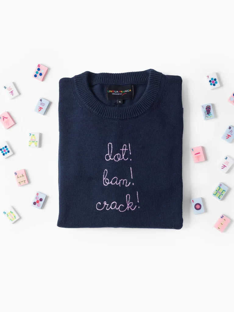 "dot! bam! crack!" Maxine Sweater sold by Lingua Franca NYC product image thumbnail 2