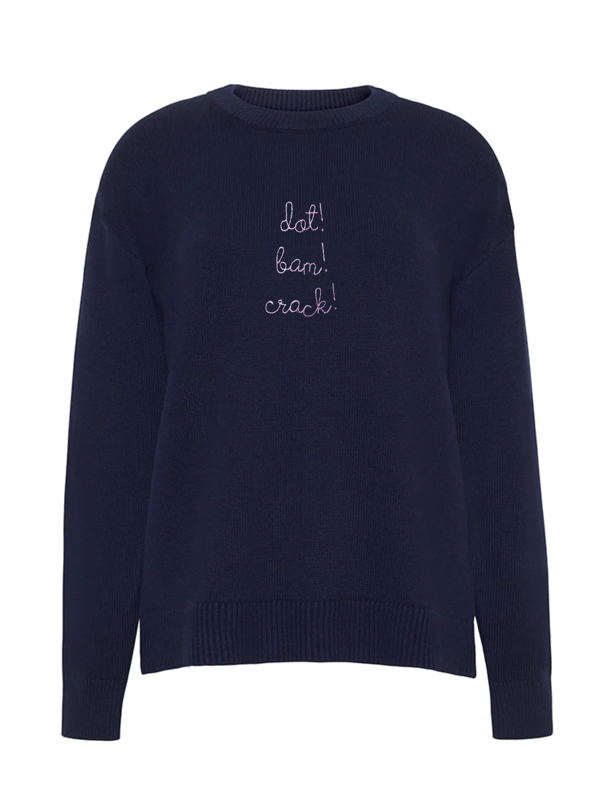 "dot! bam! crack!" Maxine Sweater sold by Lingua Franca NYC product image thumbnail 3