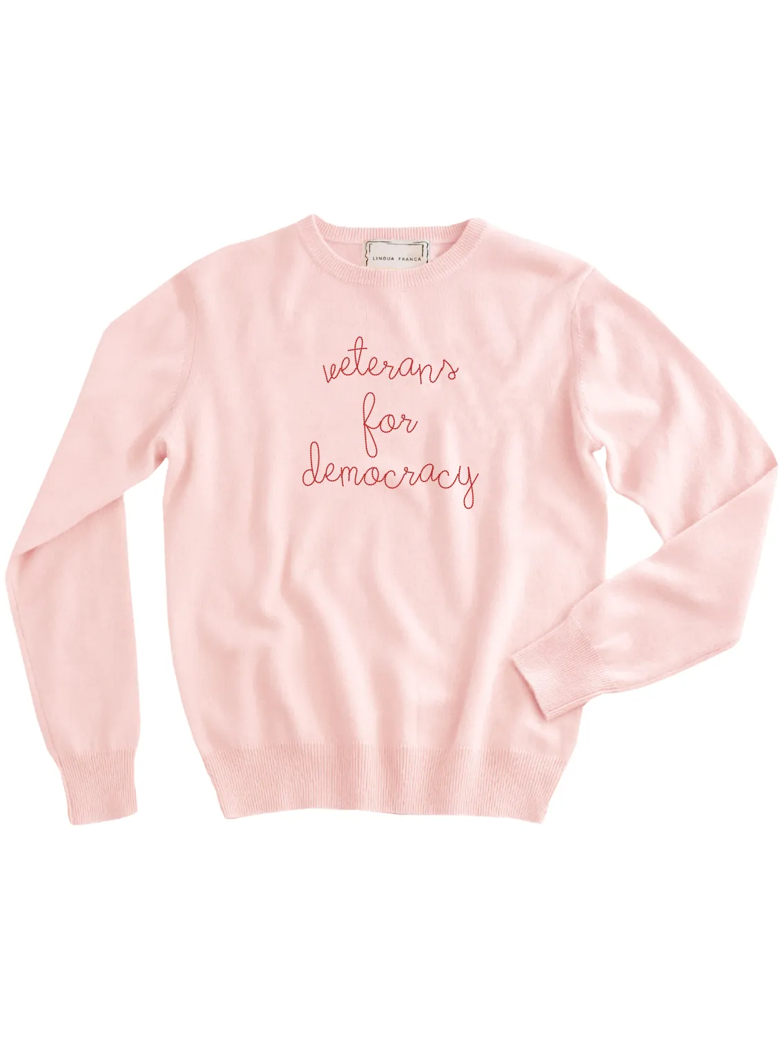 "veterans for democracy" Women's Crewneck sold by Lingua Franca NYC