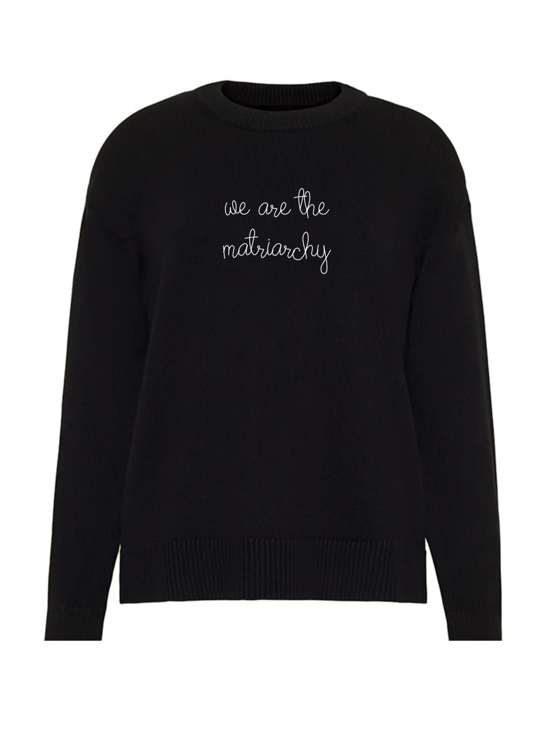"we are the matriarchy" Maxine Sweater sold by Lingua Franca NYC product image thumbnail 5