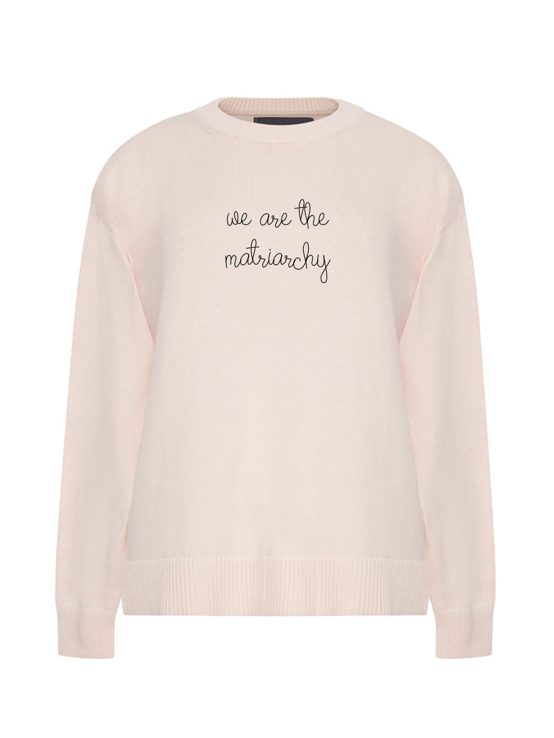"we are the matriarchy" Maxine Sweater sold by Lingua Franca NYC