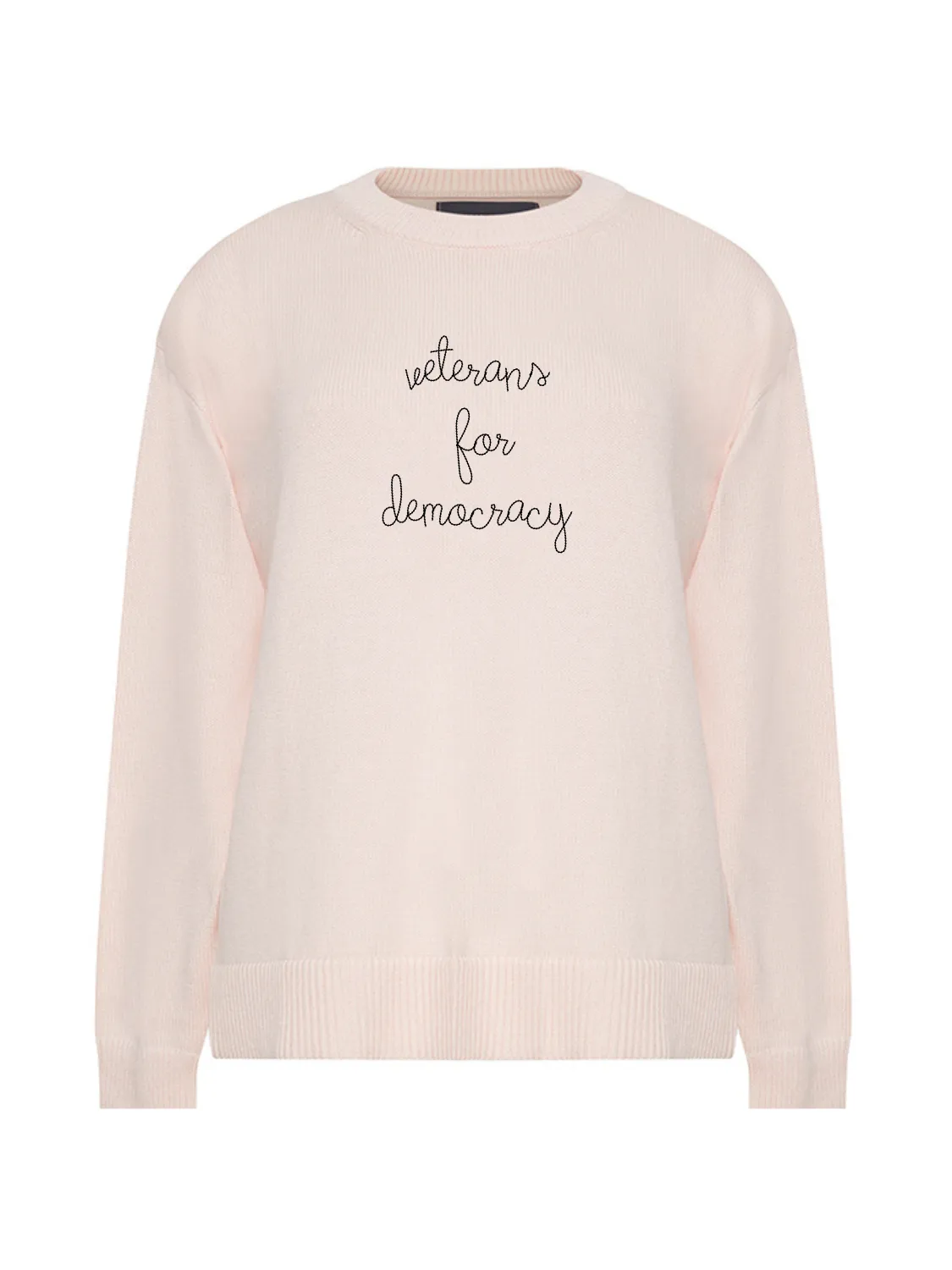 "veterans for democracy" Maxine Sweater sold by Lingua Franca NYC product image thumbnail 3