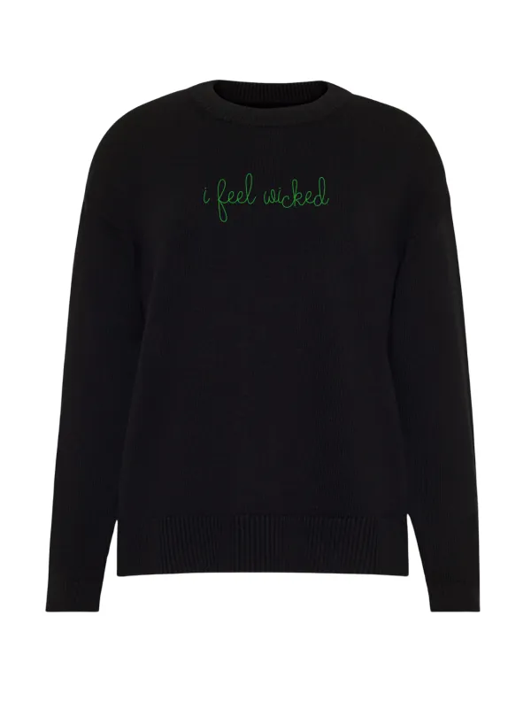 "i feel wicked"  Maxine Sweater sold by Lingua Franca NYC