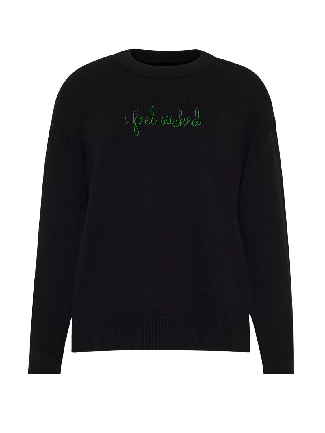 "i feel wicked" Maxine Sweater sold by Lingua Franca NYC