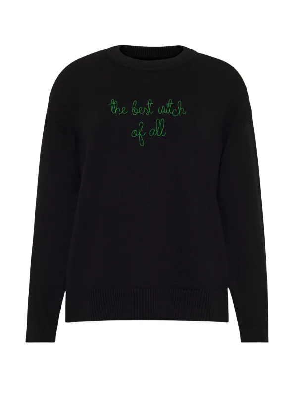 "the best witch of all" Maxine Sweater made by Lingua Franca NYC