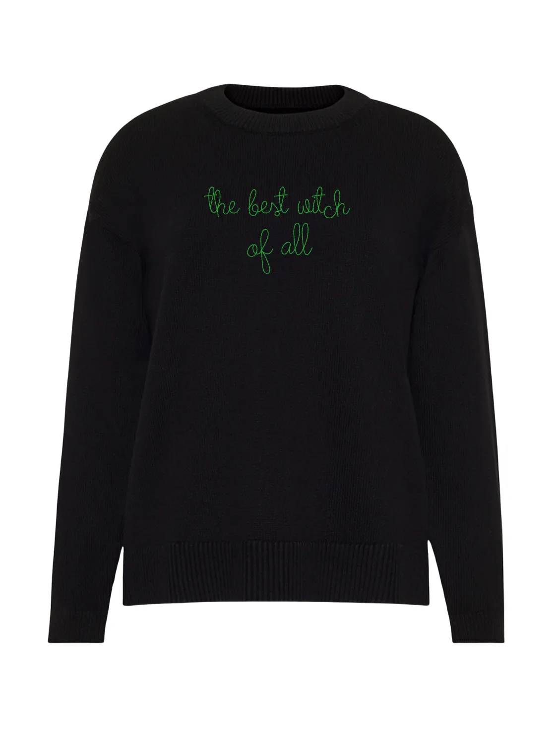 "the best witch of all" Maxine Sweater sold by Lingua Franca NYC