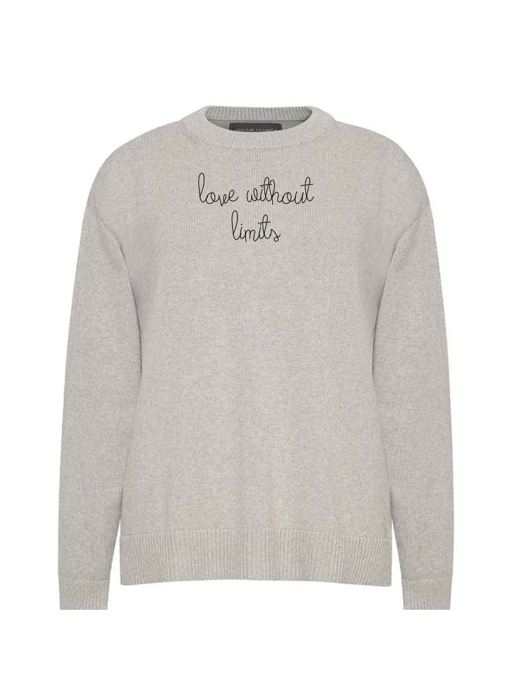 "love without limits" Maxine Sweater sold by Lingua Franca NYC product image thumbnail 2