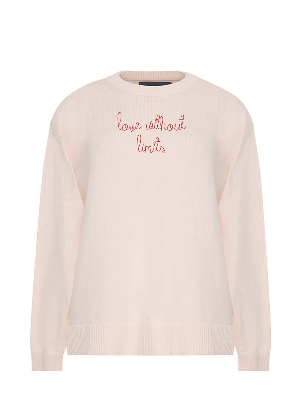 "love without limits" Maxine Sweater sold by Lingua Franca NYC