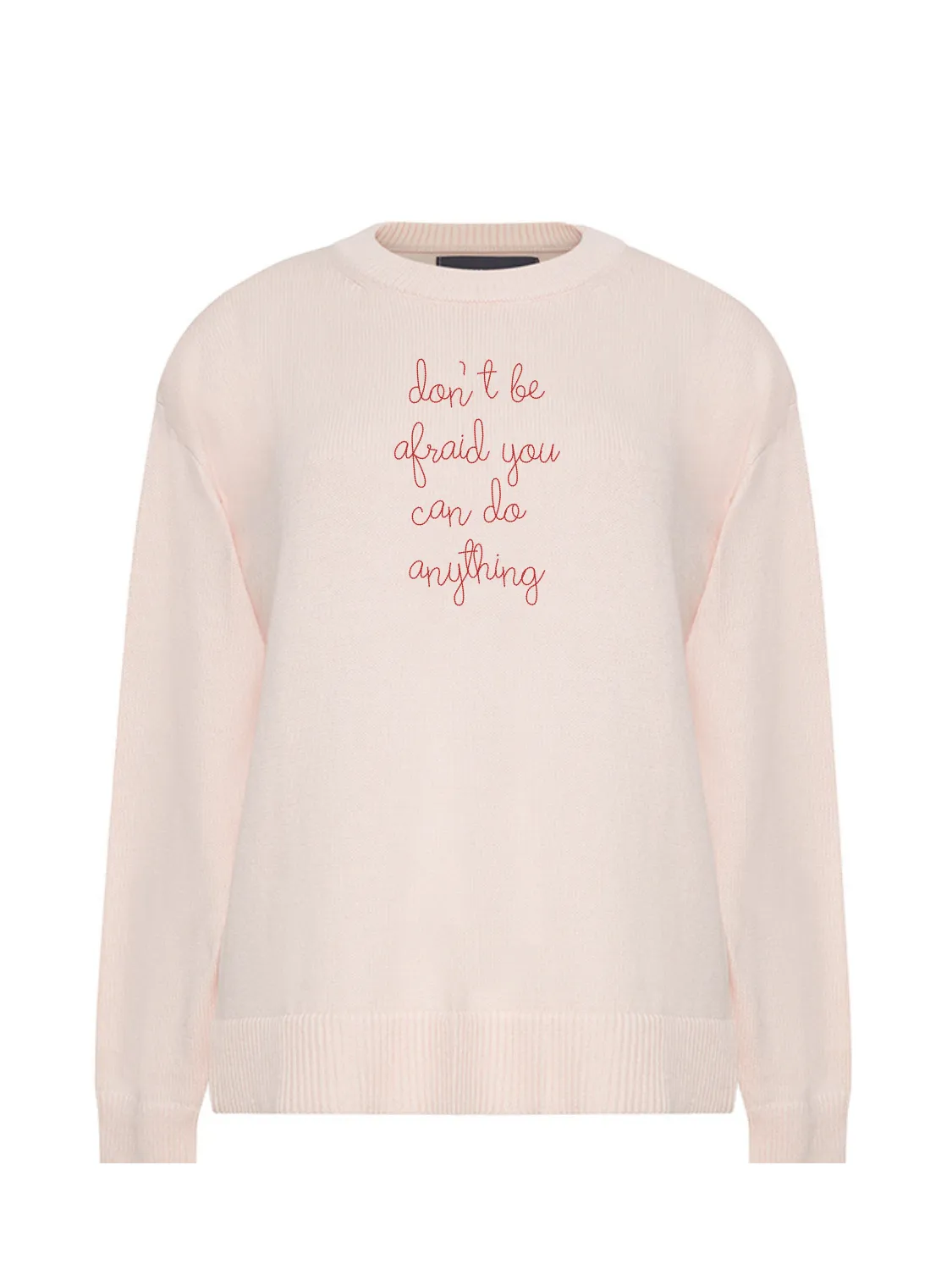 "don't be afraid you can do anything" Maxine Sweater sold by Lingua Franca NYC