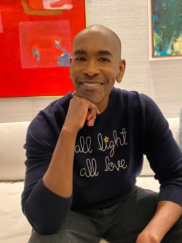 "all light all love" Men's Crewneck sold by Lingua Franca NYC