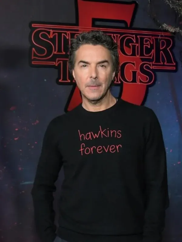 "hawkins forever" Men's Crewneck made by Lingua Franca NYC