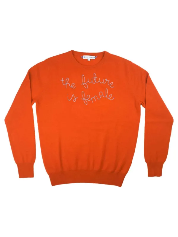 "the future is female" Crewneck sold by Lingua Franca NYC