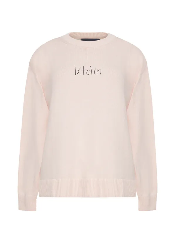"bitchin"  Maxine Sweater sold by Lingua Franca NYC