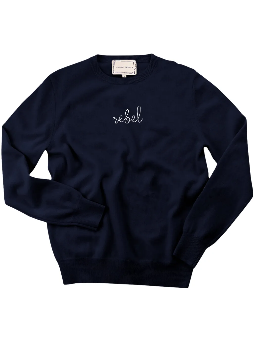 "rebel" Women's Crewneck sold by Lingua Franca NYC