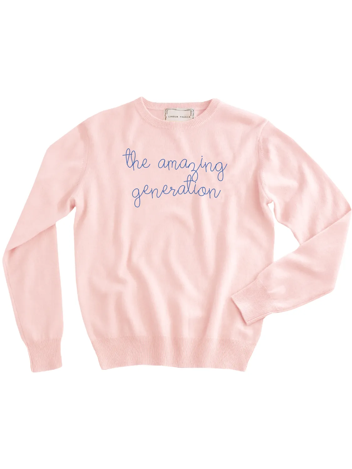 "the amazing generation" Women's Crewneck sold by Lingua Franca NYC product image thumbnail 3