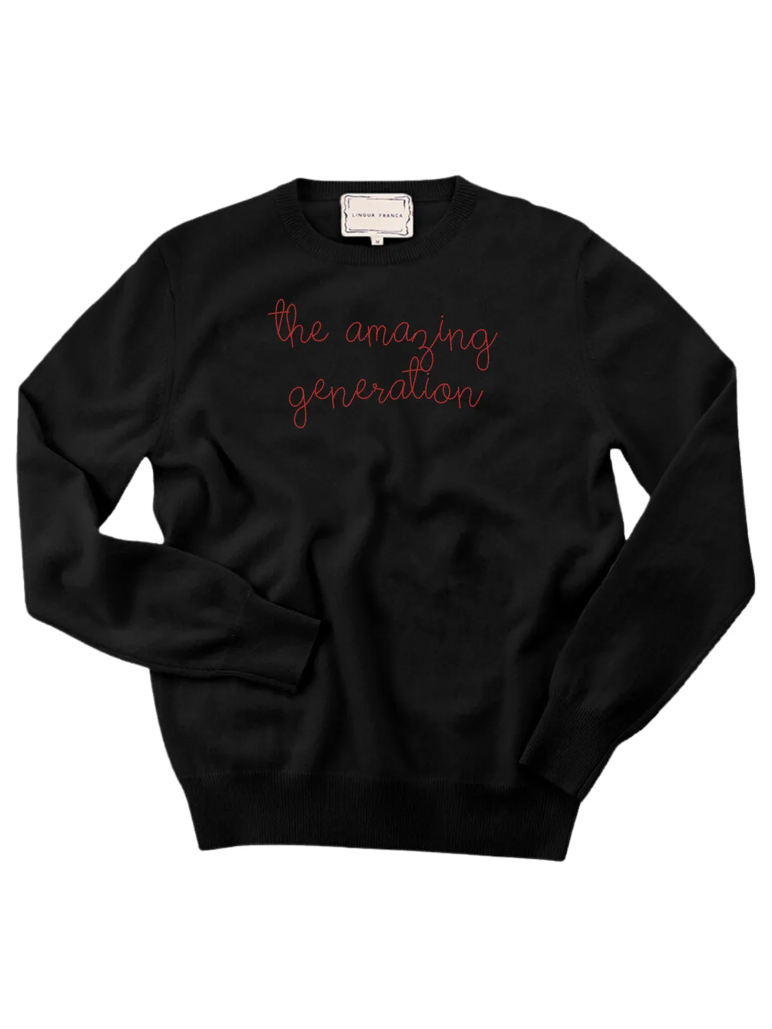 "the amazing generation" Women's Crewneck sold by Lingua Franca NYC product image thumbnail 2
