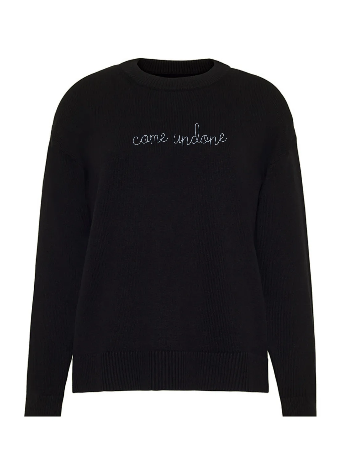 "come undone" Maxine Sweater sold by Lingua Franca NYC